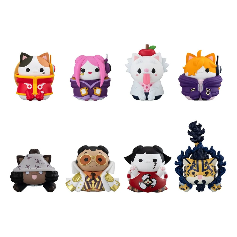 One Piece Mega Cat Project Trading Figure Egghead NyanPieceNyan! 3 cm Blind Box - 1 Unidade